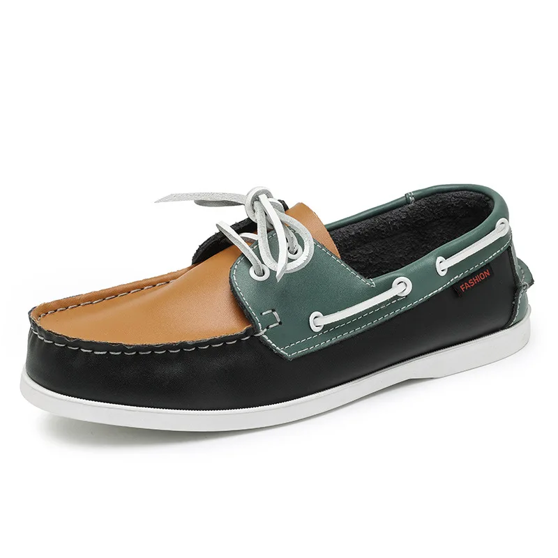 Boat Shoe Leather - حقيقية أحذية جلدية بدون كعب فاخرة