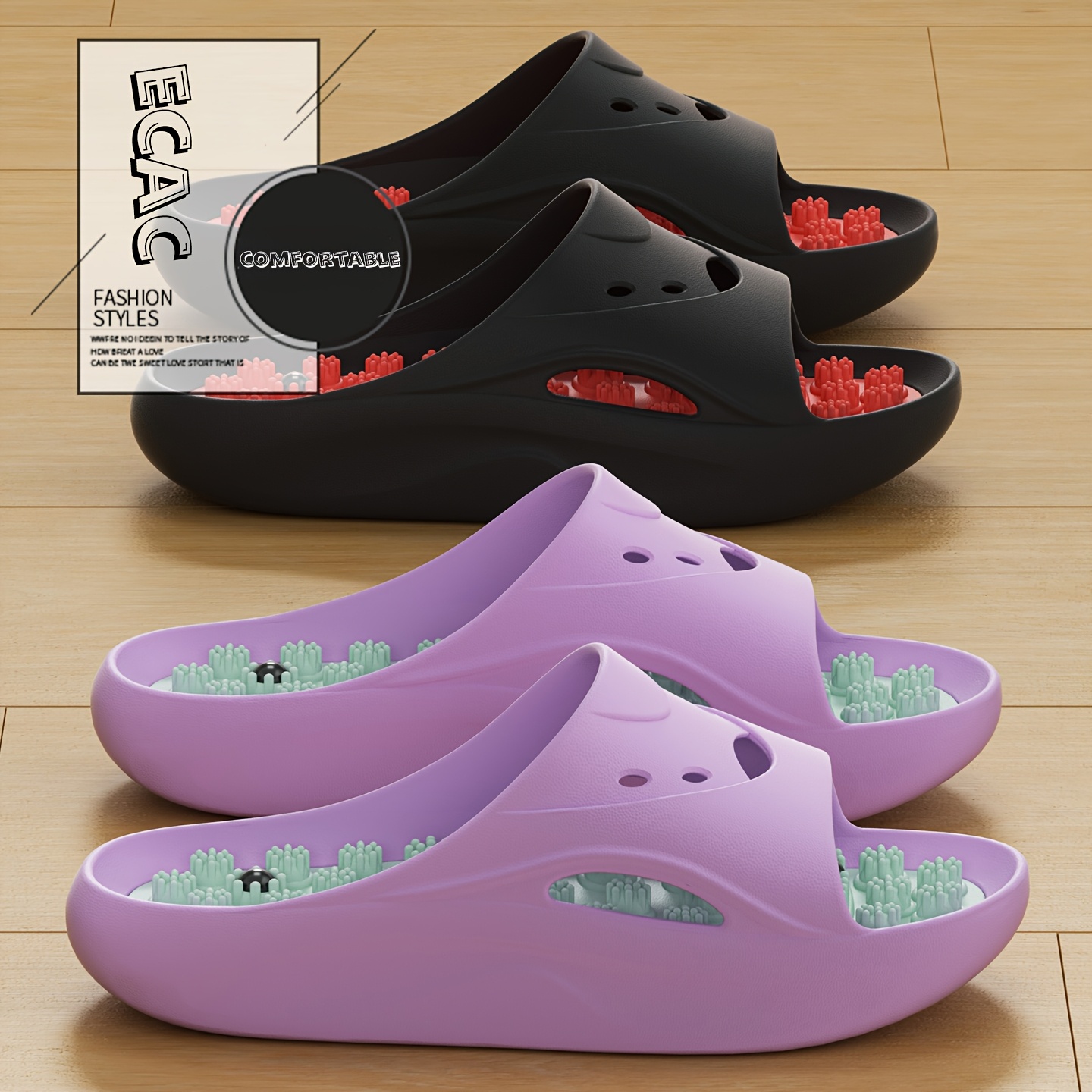 Men'S Shoes To Women'S Size - شباشب تدليك للرجال والنساء من مادة
