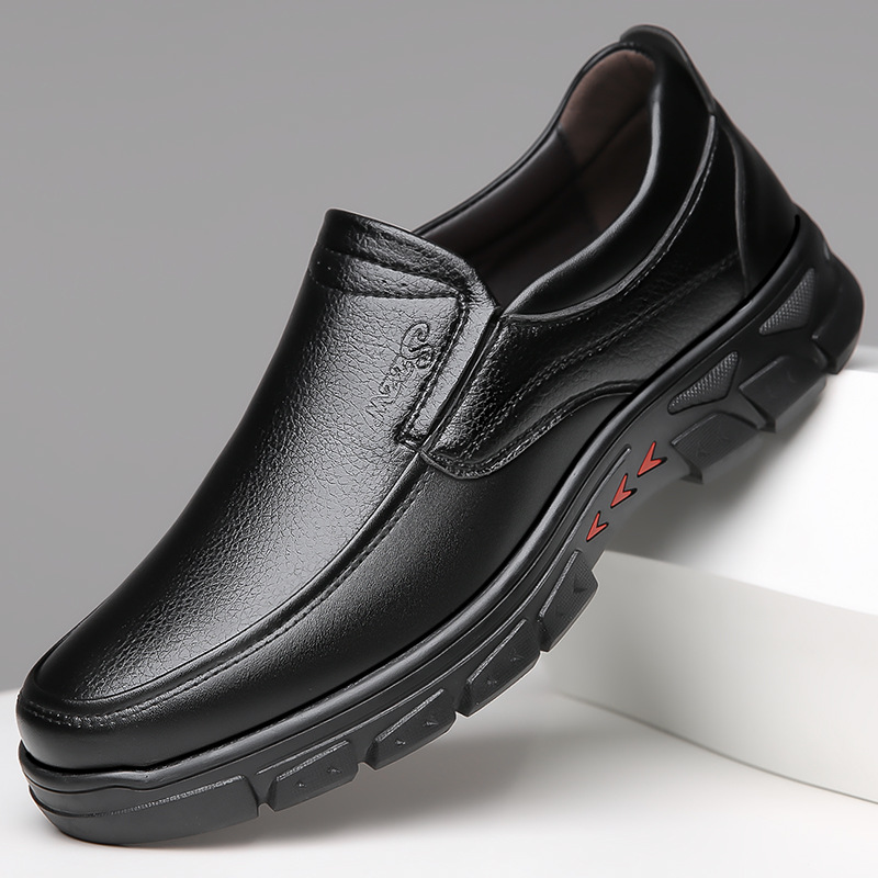 Boat Shoe Leather - الرجال حقيقية أحذية جلدية بدون كعب