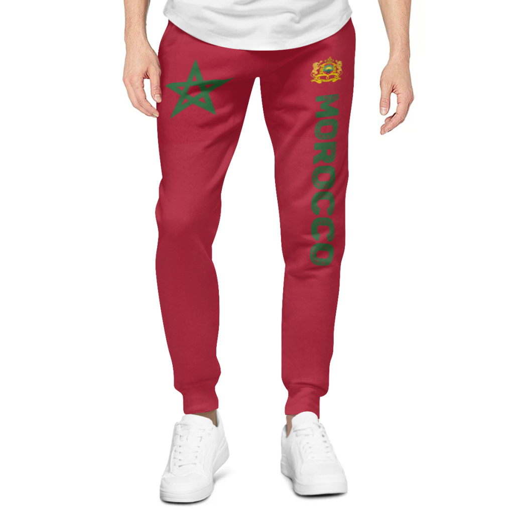 Men Shoes Joggers - 2025 بنطال رياضي رجالي بعلم المغرب