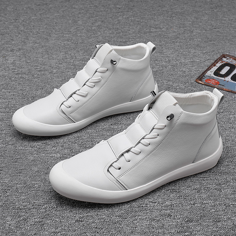 Boat Shoe Leather - 2025 الخريف الرجال جلد طبيعي عالية