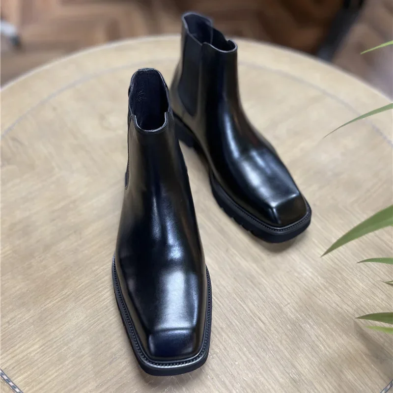 Men Shoes Elegant - حذاء رجالي أنيق من الجلد الطبيعي