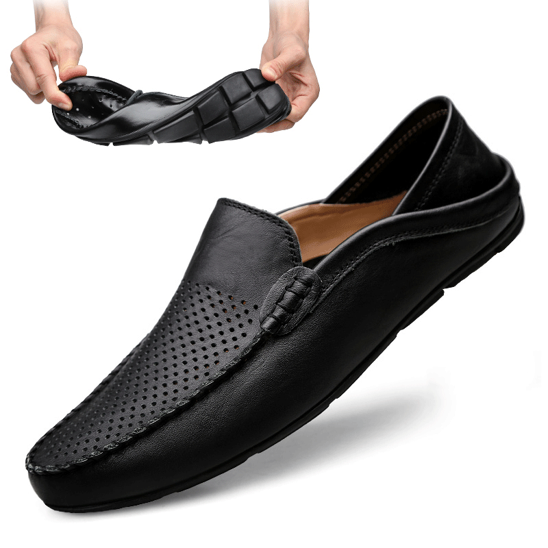 Boat Shoe Leather - حذاء رجالي غير رسمي من الجلد