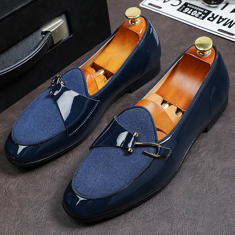 Men Shoes For Wedding - حذاء أكسفورد بحزام الراهب للرجال ،