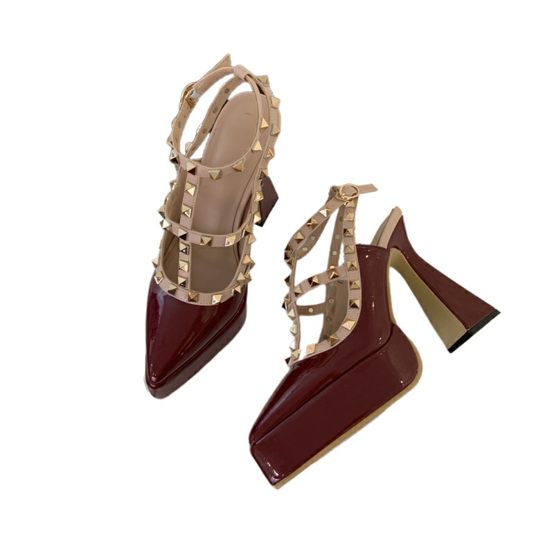 Men Shoes For Wedding - وأشار اصبع القدم Slingback الأحذية منصة