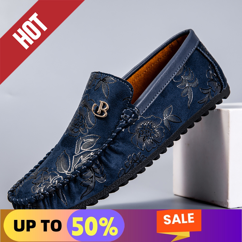 Boat Shoe Leather - الترفيه أحذية جلدية بدون كعب الرجال