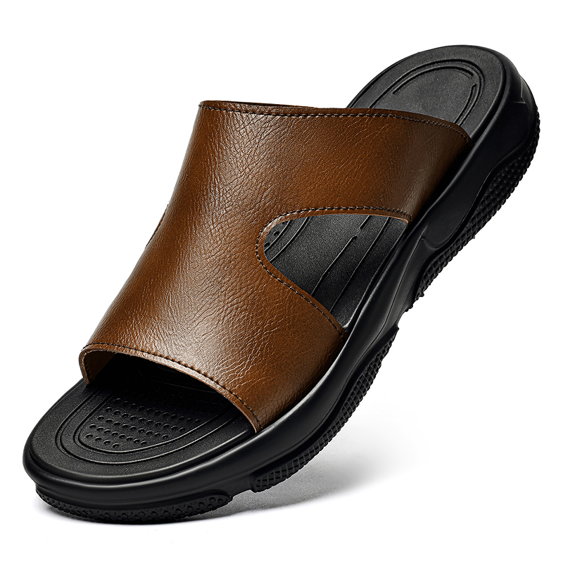 صنادل جلدية للرجال بنعل سميك م - مراجعة Men'S Shoes Hey Dude وسعره