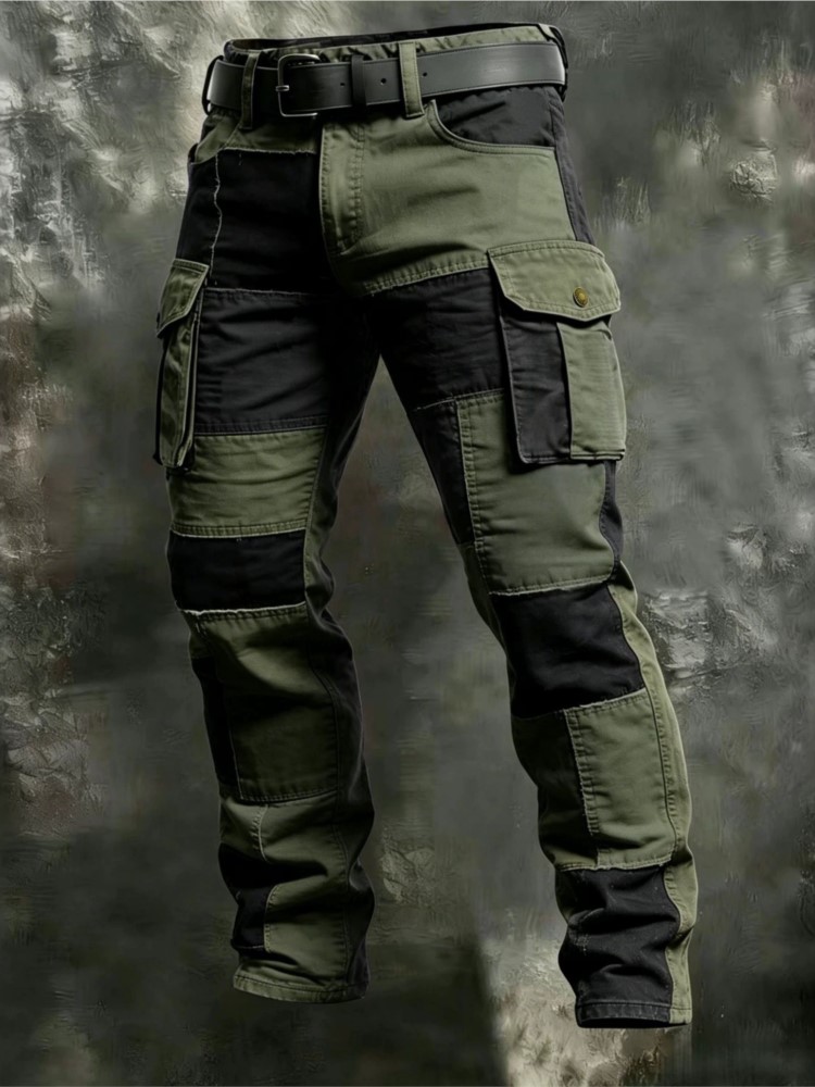 بنطلون كارجو رجالي قطني كاكي،  - مراجعة Men Shoes Joggers وسعره