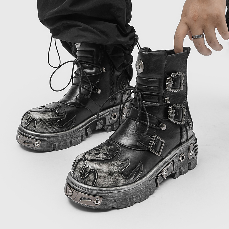 أحذية رجالية بتصميم بانك ريترو - مراجعة Men'S Shoes Increase Height وسعره