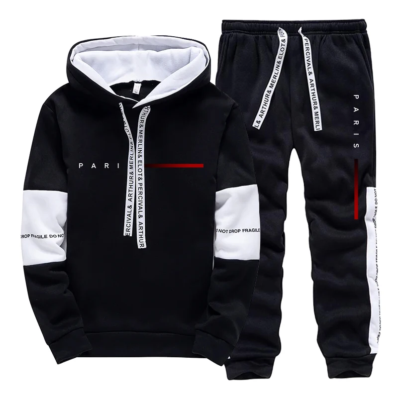 طقم هودي رجالي بتصميم باريسي ع - مراجعة Men Shoes Joggers وسعره