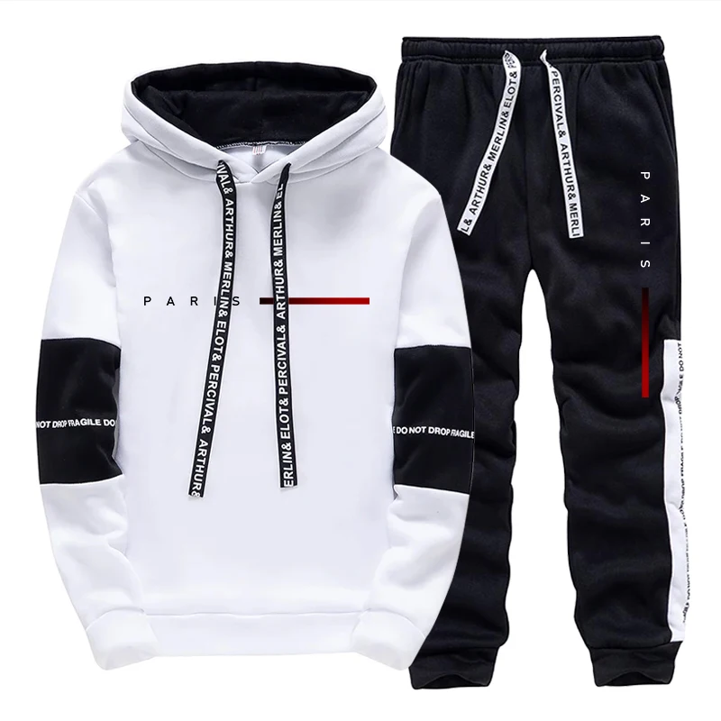 طقم هودي رجالي بتصميم باريسي ع - مراجعة Men Shoes Joggers وسعره