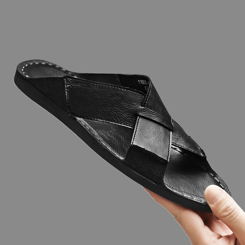 موضة جلد أصلي للرجال النعال ال - مراجعة Men'S Shoes Hey Dude وسعره