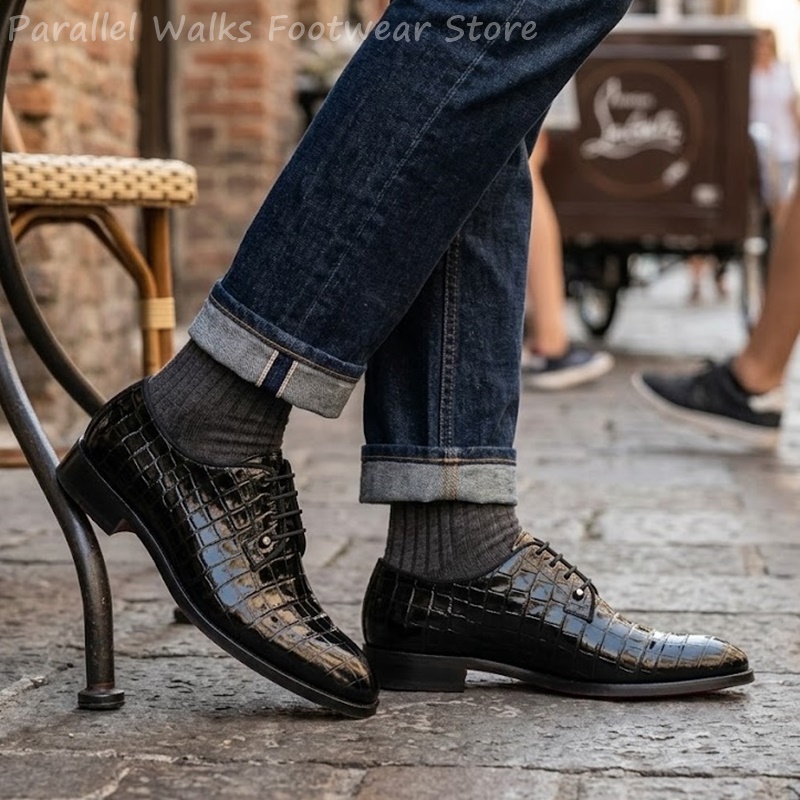 أحذية أكسفورد رجالية من الجلد  - مراجعة Men Shoes For Wedding وسعره
