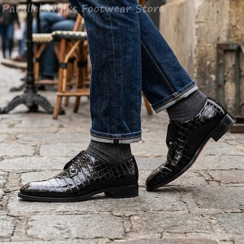 أحذية أكسفورد رجالية من الجلد  - مراجعة Men Shoes For Wedding وسعره