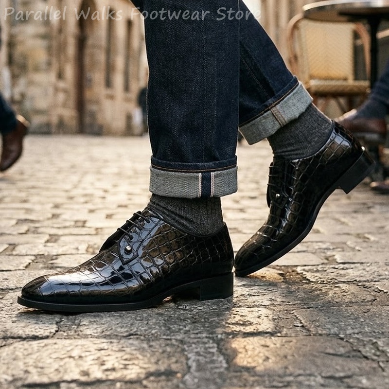 أحذية أكسفورد رجالية من الجلد  - مراجعة Men Shoes For Wedding وسعره