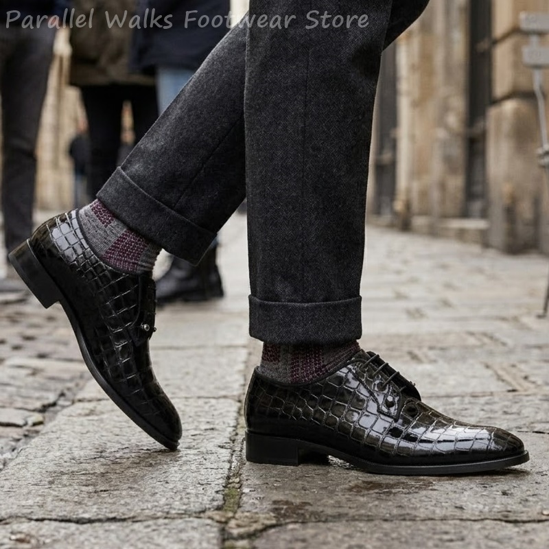 أحذية أكسفورد رجالية من الجلد  - مراجعة Men Shoes For Wedding وسعره