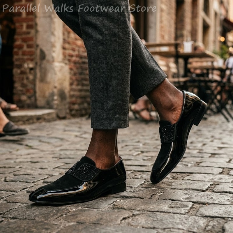 أحذية رجالية سوداء لامعة من ال - مراجعة Men'S Shoes Smart وسعره