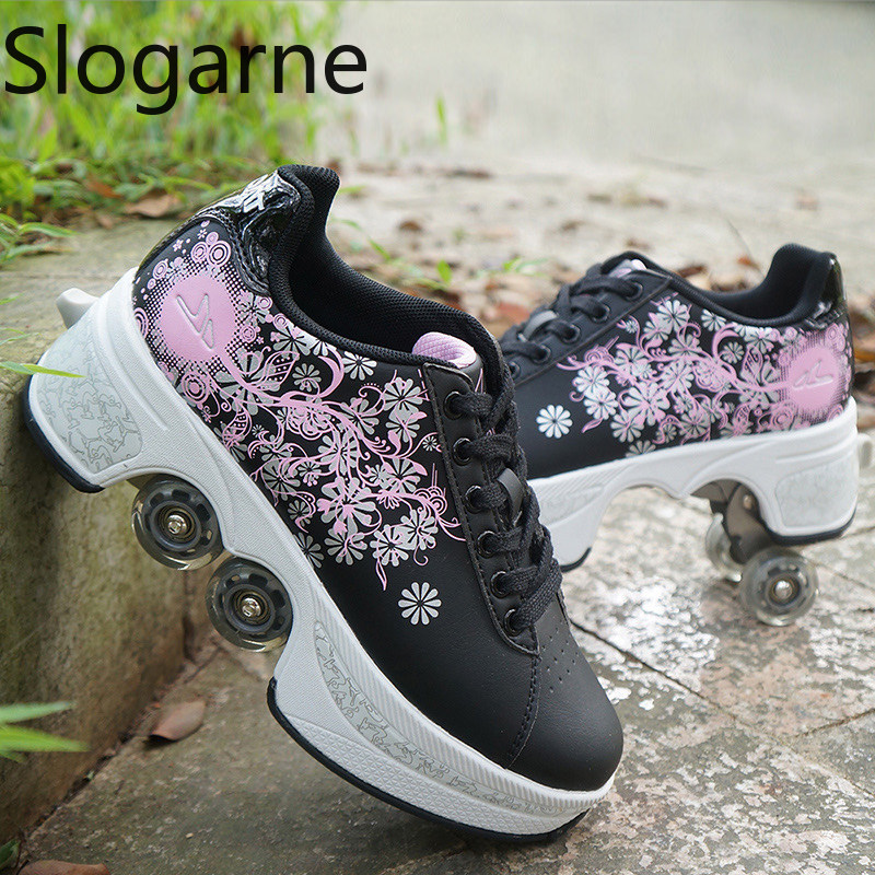 النساء 4 عجلات تشوه زلاجات دوا - مراجعة Men'S Shoes To Women'S Size وسعره