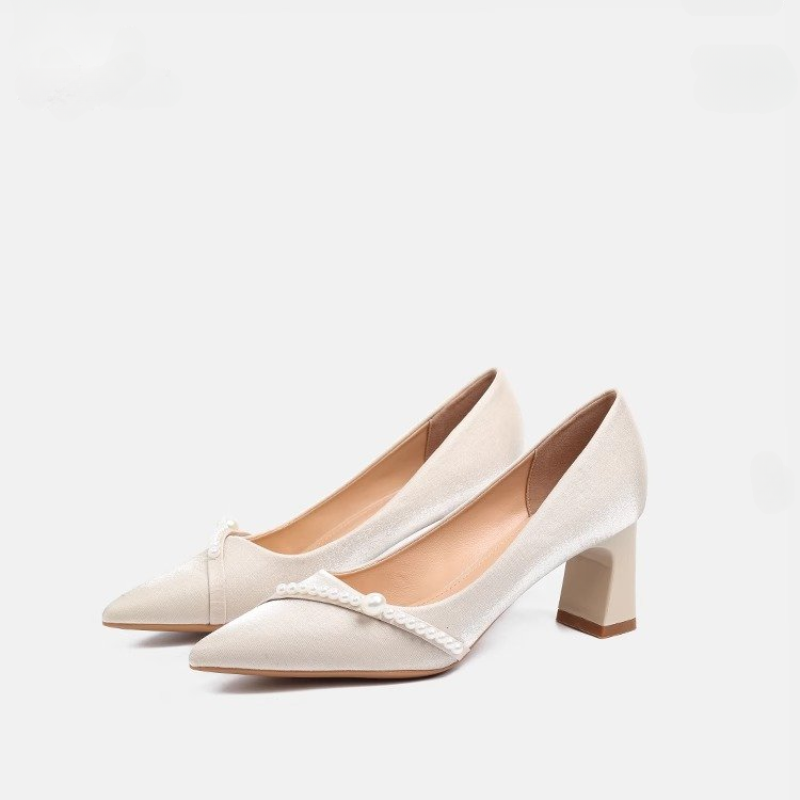 أحذية نسائية أنيقة بكعب سميك و - مراجعة Men Shoes Elegant وسعره
