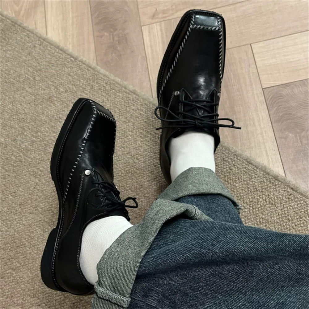 أحذية ديربي رجالية بتصميم بريط - مراجعة Men Shoes For Wedding وسعره