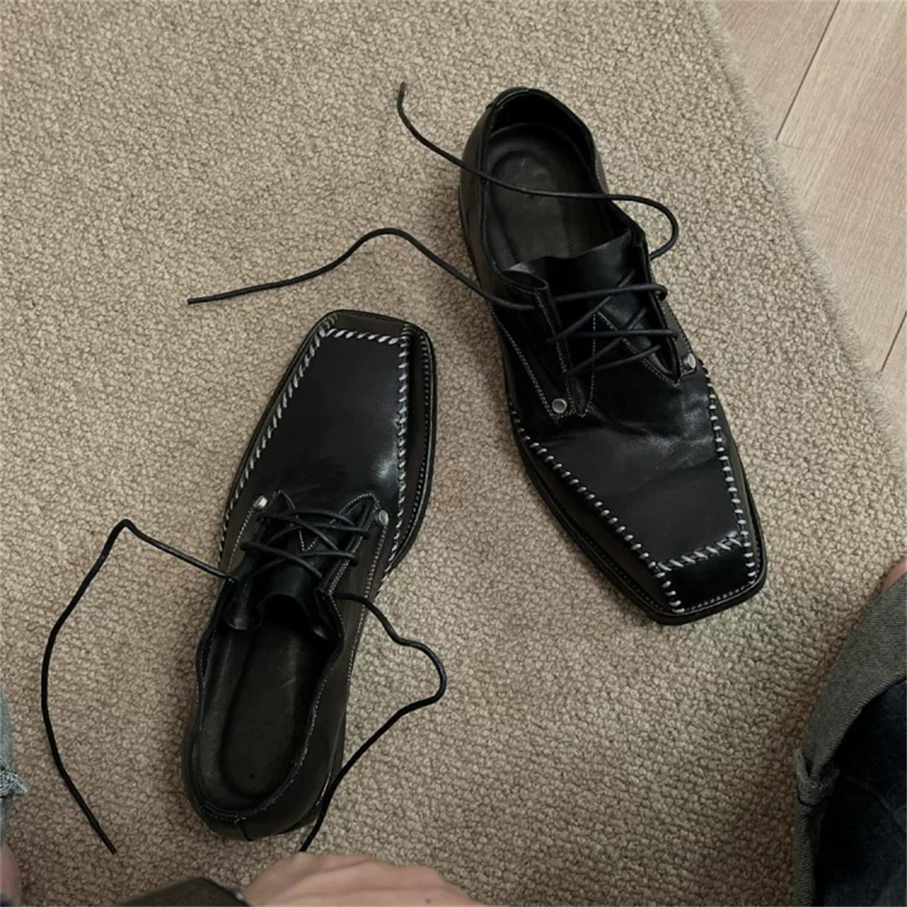 أحذية ديربي رجالية بتصميم بريط - مراجعة Men Shoes For Wedding وسعره