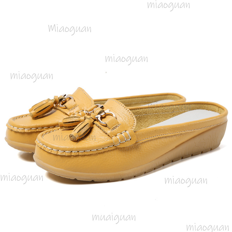 أحذية نسائية جلدية بدون كعب مع - مراجعة Boat Shoe Leather وسعره