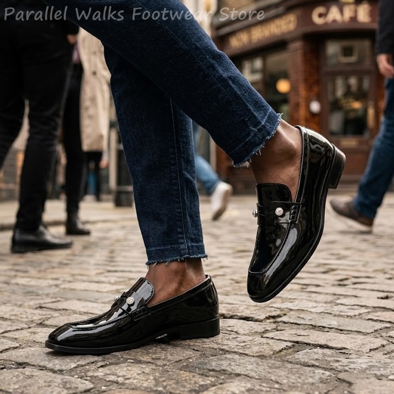 أحذية رجالية سوداء لامعة من ال - مراجعة Men'S Shoes Smart وسعره