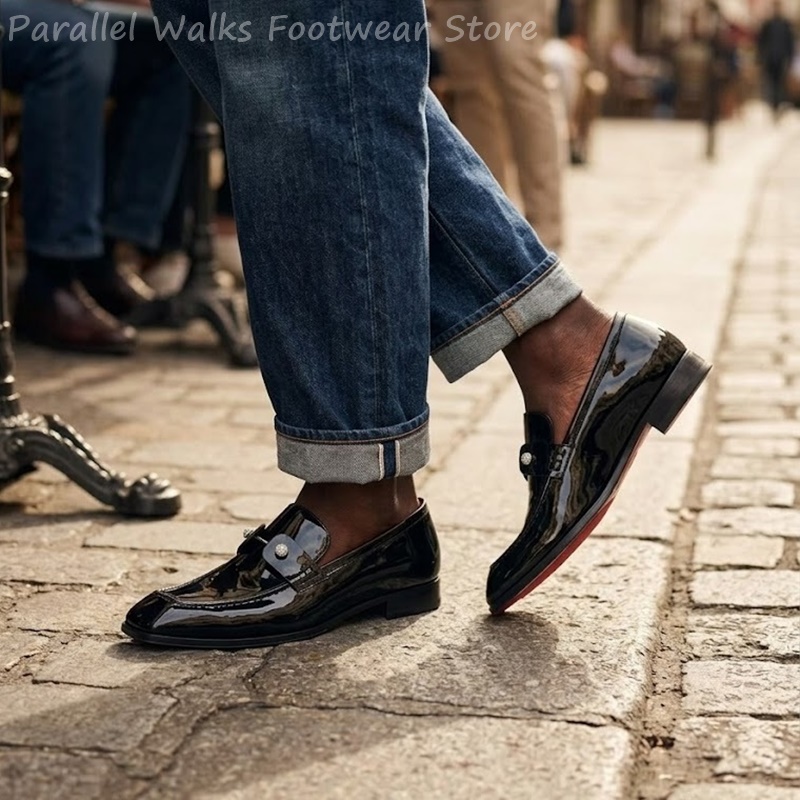 أحذية رجالية سوداء لامعة من ال - مراجعة Men'S Shoes Smart وسعره