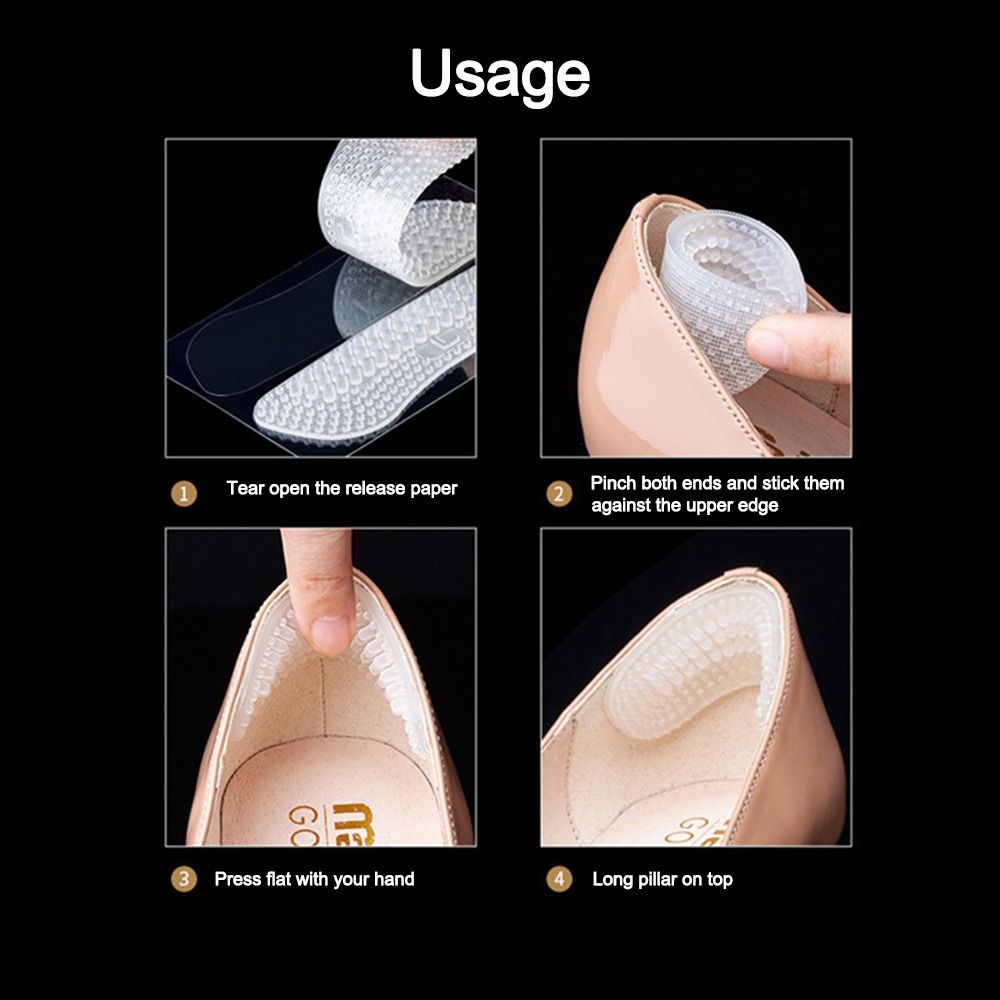 قطعتان من لاصقات الكعب المصنوع - مراجعة Men'S Shoes Grip وسعره