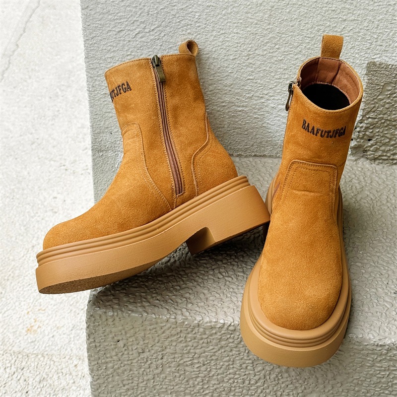 أحذية بوت قصيرة شتوية بنمط أور - مراجعة Men'S Shoes Increase Height وسعره