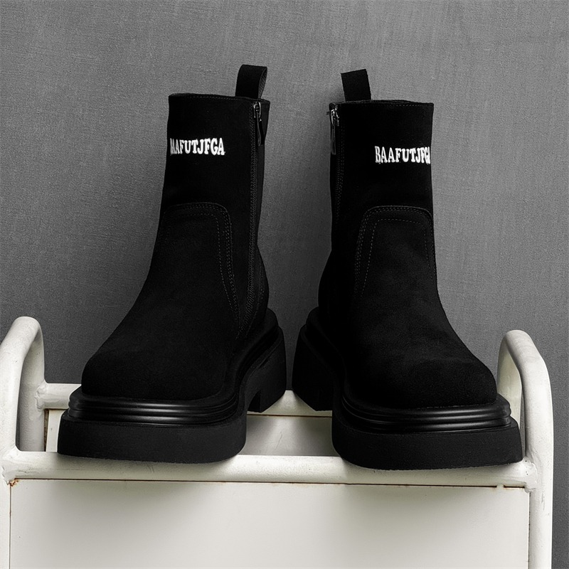أحذية بوت قصيرة شتوية بنمط أور - مراجعة Men'S Shoes Increase Height وسعره