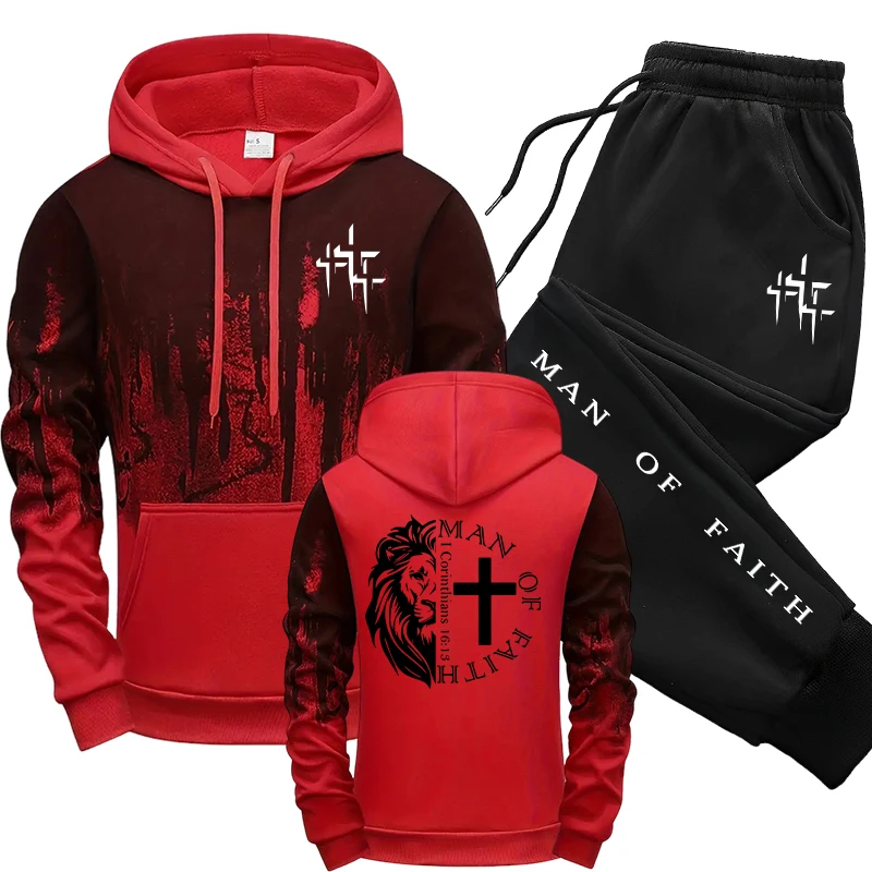 طقم رجالي بنمط Man of Faith يت - مراجعة Men Shoes Joggers وسعره