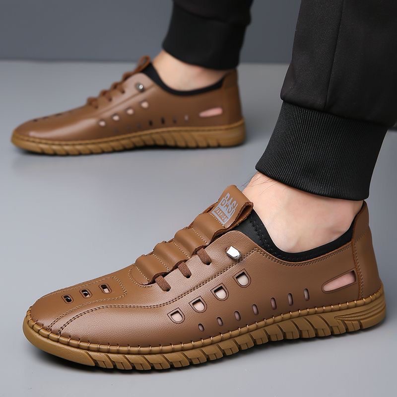 أحذية جلدية رجالية غير رسمية ص - مراجعة Boat Shoe Leather وسعره